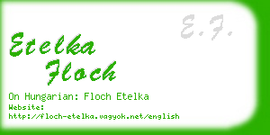 etelka floch business card